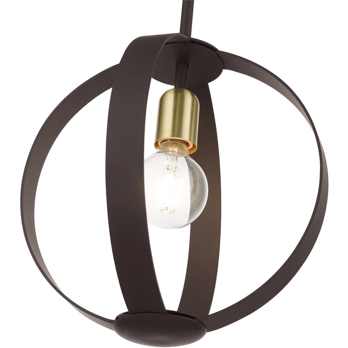 Modesto 1 Light 12.25 inch Bronze Pendant Ceiling Light