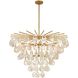 Jacqueline 12 Light 42 inch Antique Brass Chandelier Ceiling Light, Large