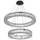 Monroe 2 Light 28 inch Black Chandelier Ceiling Light