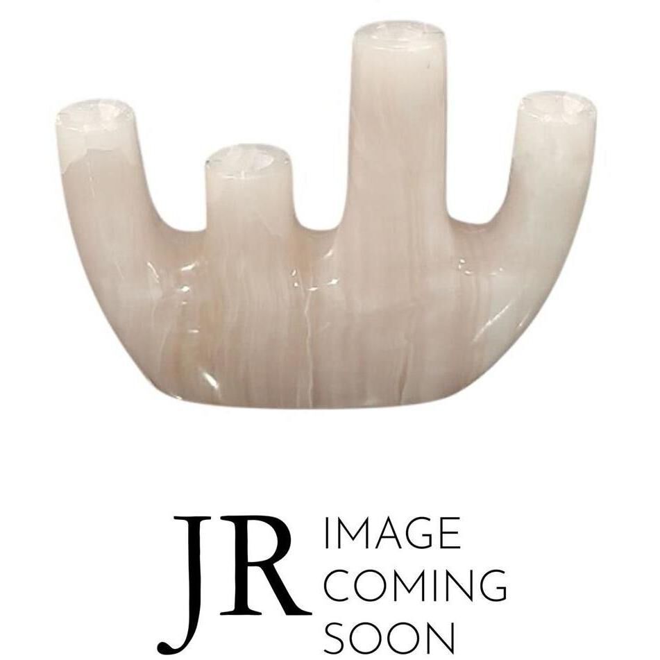 Pronged Stone 12 X 8 inch Candleholder, Large