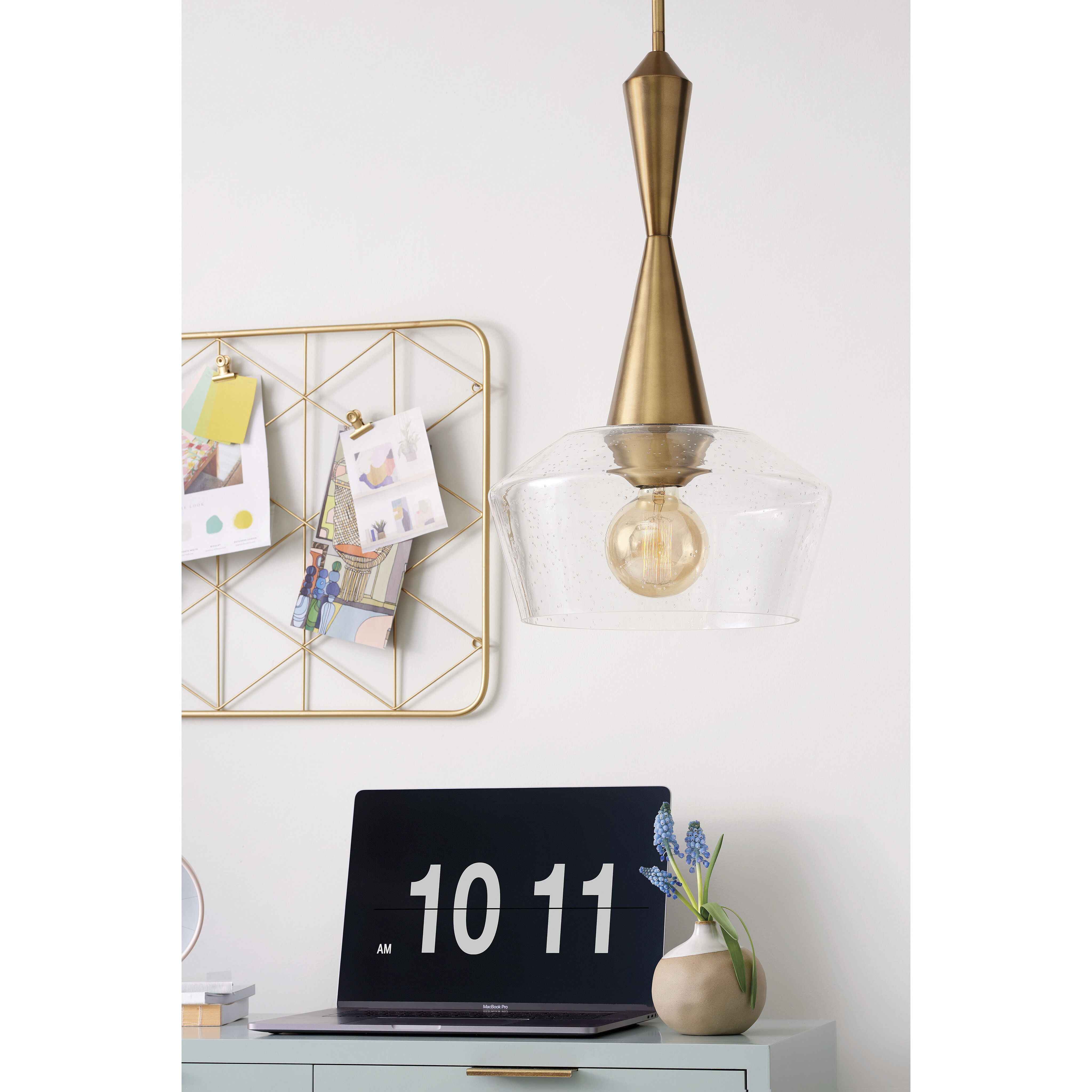 Bette 1 Light 12.5 inch Heritage Brass Indoor Chandelier Ceiling Light