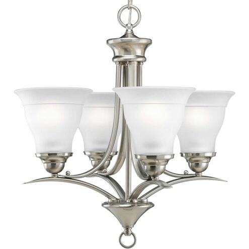 Trinity 4 Light 19 inch Brushed Nickel Chandelier Ceiling Light