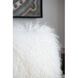 Lamb Fur 20 X 4 inch White Pillow in Natural