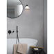 Conic 1 Light 9.33 inch Matte Black Bathroom Wall Light