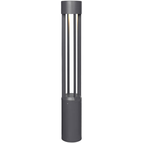 Sean Lavin Turbo 120 26.3 watt Charcoal Outdoor Bollard in LED 80 CRI 4000K, 20 Degree, In-Line Fuse, 120V-277V, Integrated LED