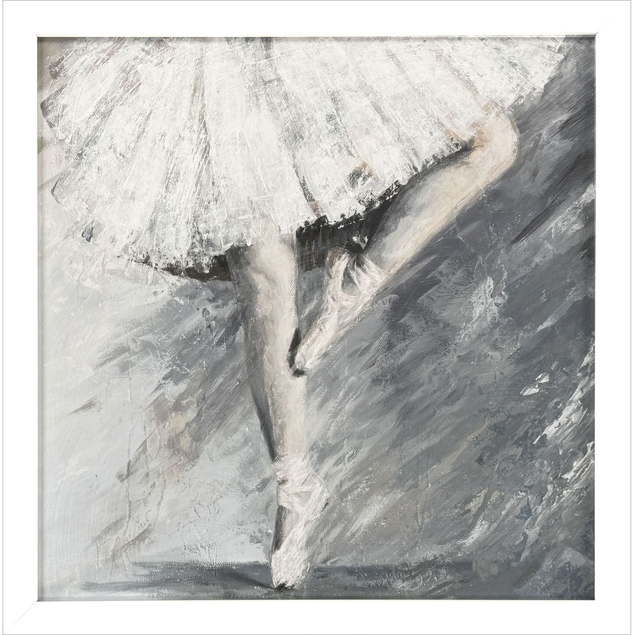 Ballerina 29 X 29 inch Non-Glass Framed Art, Propac