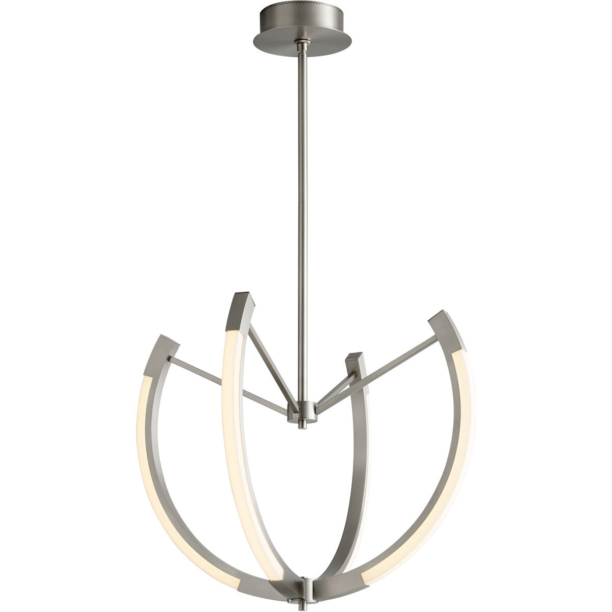 Utopia LED 28 inch Satin Nickel Pendant Ceiling Light