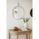 Stopwatch 33.25 X 30 inch Polished Nickel Accent Wall Mirror, Varaluz Casa
