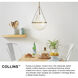 Collins 1 Light 15 inch Heritage Brass Pendant Ceiling Light