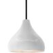 Radiance LED 8 inch Bisque and Matte Black Pendant Ceiling Light
