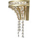 Fantania 1 Light 9 inch Champagne Gold Sconce Wall Light