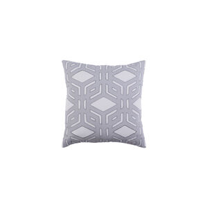Millbrook 20 X 20 inch Light Gray and Medium Gray Pillow
