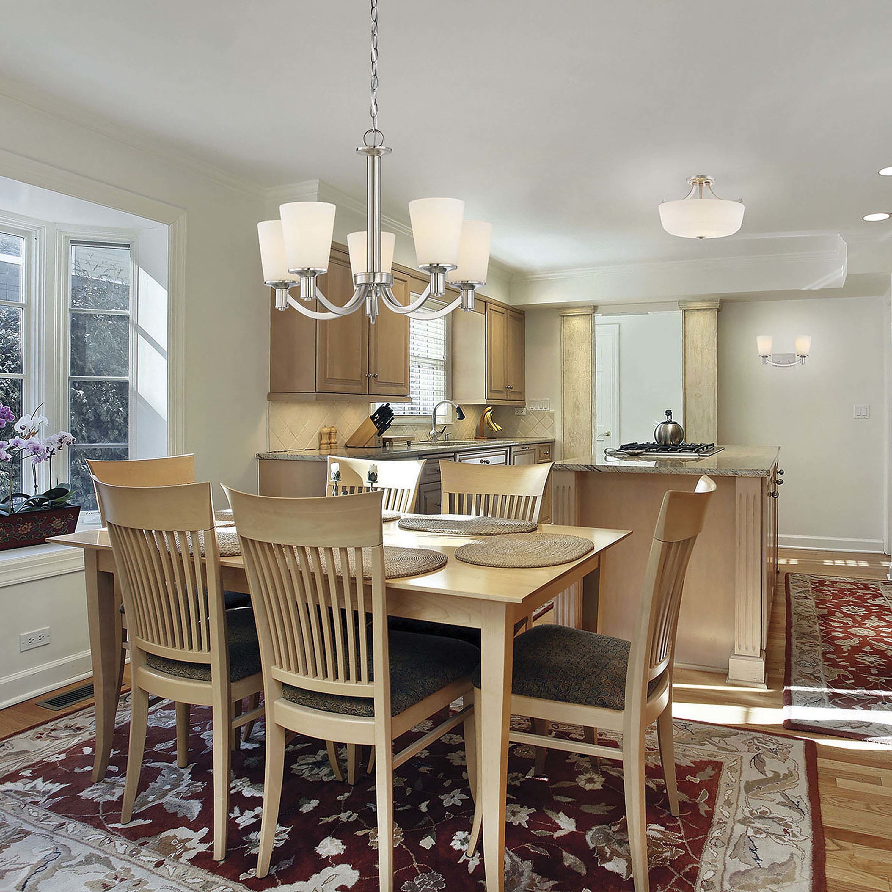 Laguna 5 Light 23 inch Brushed Nickel Chandelier Ceiling Light