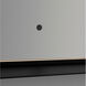 Avior 36 X 24 inch Black LED Lighted Mirror, Vanita by Oxygen