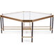 Graham Brushed Gold Coffee Table