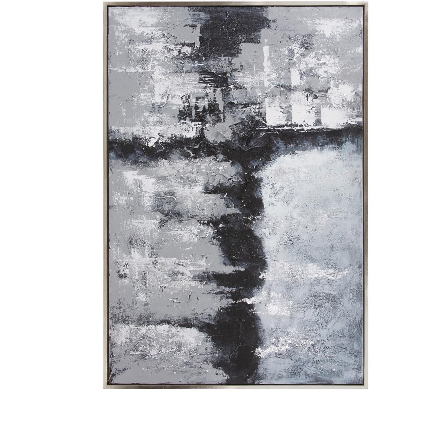 Abstract Landscape 61.75 X 41.75 inch Hand Painted Canvas