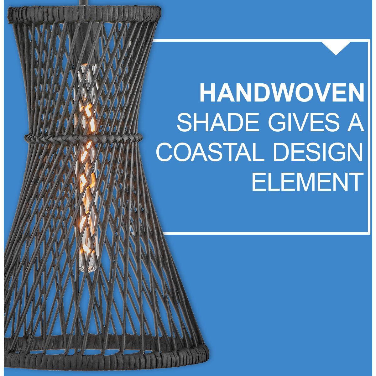 Twyla 12 inch Black Indoor Pendant Ceiling Light