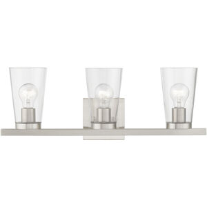 Cityview 3 Light 23 inch Brushed Nickel Vanity Sconce Wall Light