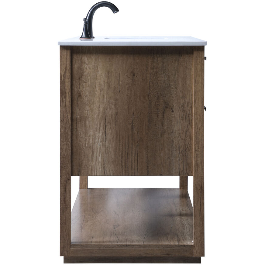 Larkin 54 X 22 X 34 inch Natural Oak Vanity Sink Set