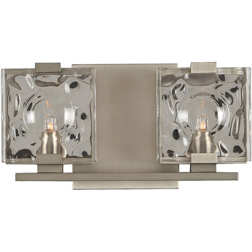 Norwalk 2 Light 12 inch Satin Nickel Vanity Light Wall Light