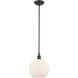Ballston Concord LED 10 inch Matte Black Mini Pendant Ceiling Light in Matte White