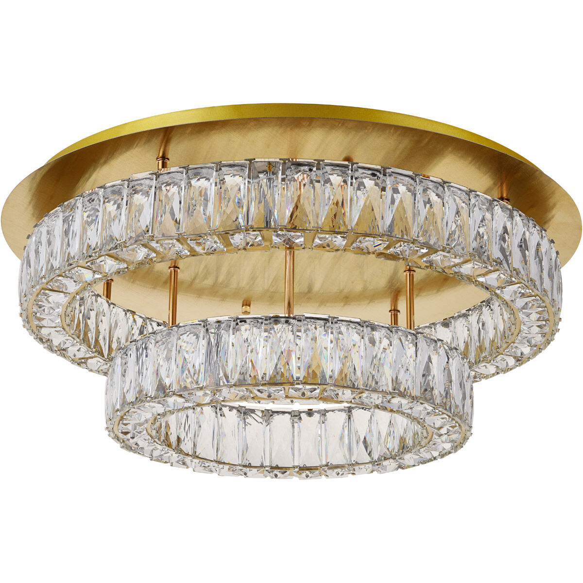 Monroe LED 26 inch Gold Flush Mount Ceiling Light