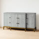 Geneva 68 inch Gray with Gold Media Console