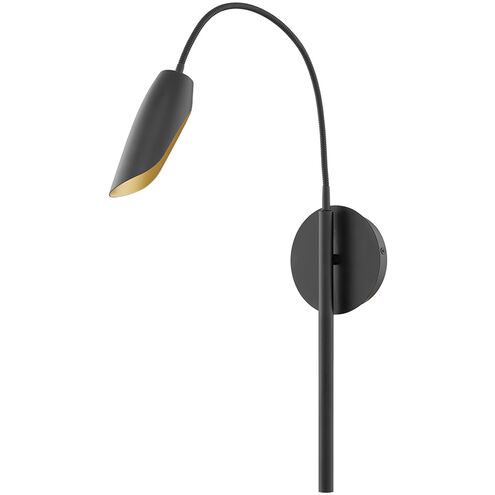 Bowery LED 4.75 inch Black Sconce Wall Light