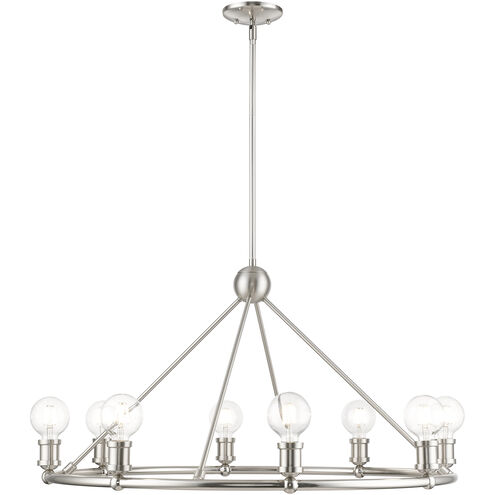 Lansdale 8 Light 34 inch Brushed Nickel Chandelier Ceiling Light