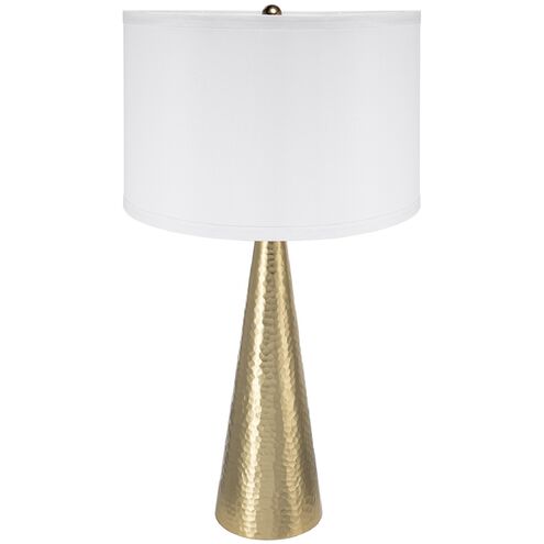 Cone 28.5 inch 40.00 watt Gold/White Table Lamp Portable Light