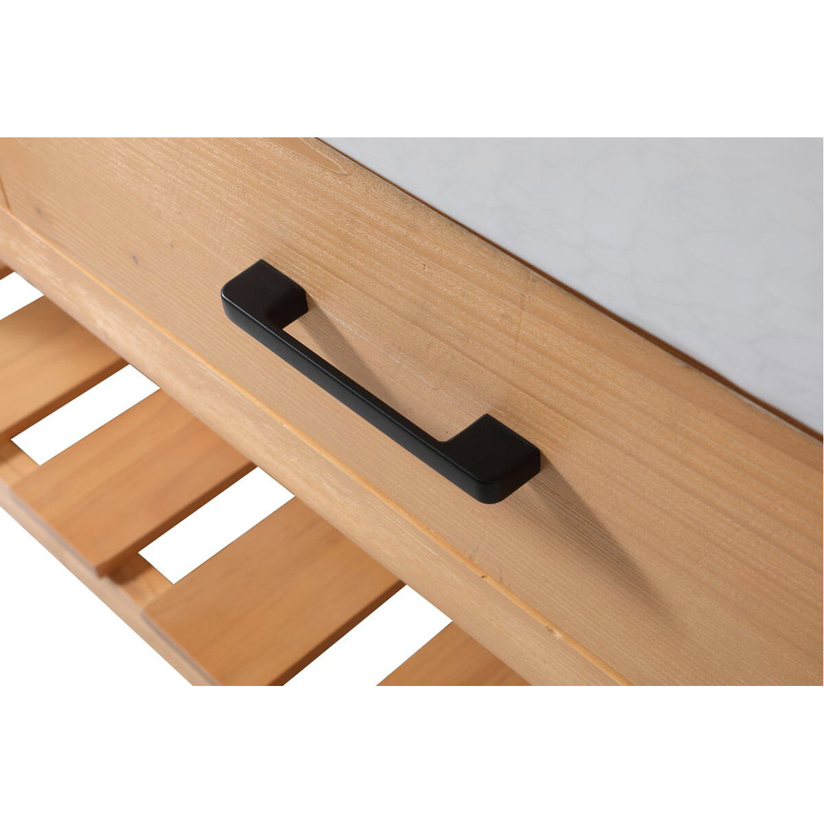 Clement 60 X 22 X 34 inch Natural Wood Bathroom Vanity Cabinet