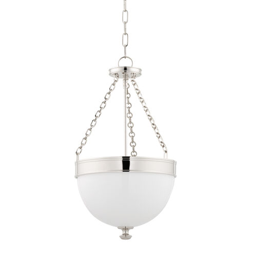 Barrington 3 Light 14 inch Polished Nickel Pendant Ceiling Light