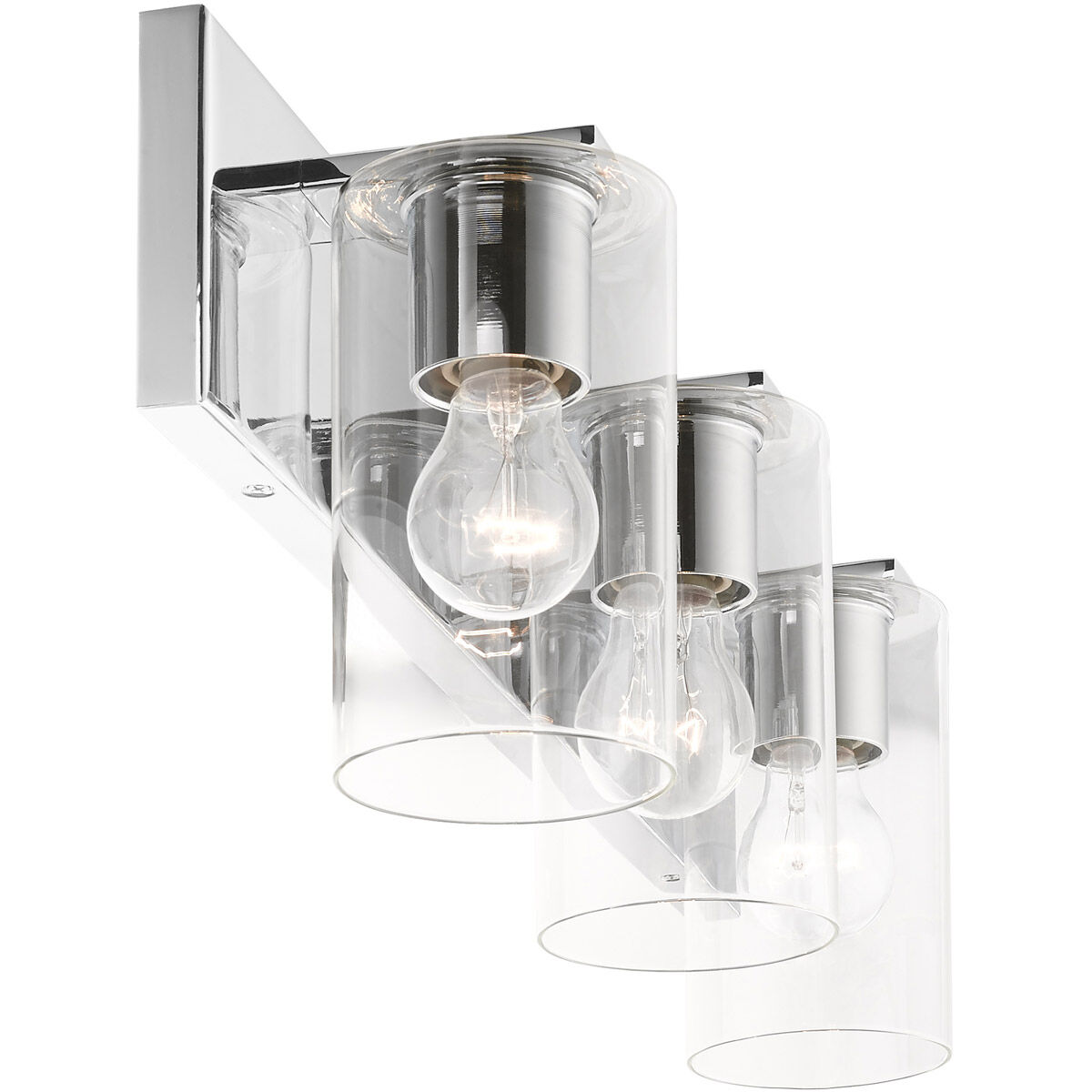 Zurich 3 Light 24 inch Polished Chrome Vanity Sconce Wall Light