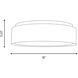 Drew & Jonathan Dartmore 3 Light 18 inch Satin Brass Flush Mount Ceiling Light, Large