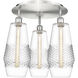 Windham 3 Light 18.75 inch Satin Nickel Flush Mount Ceiling Light in Clear