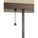 Museum 12.5 inch 7 watt Dark Bronze and Brown Desk Lamp Portable Light