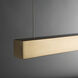 Art + Alchemy Ingot LED 1.25 inch Modern Brass Pendant Ceiling Light