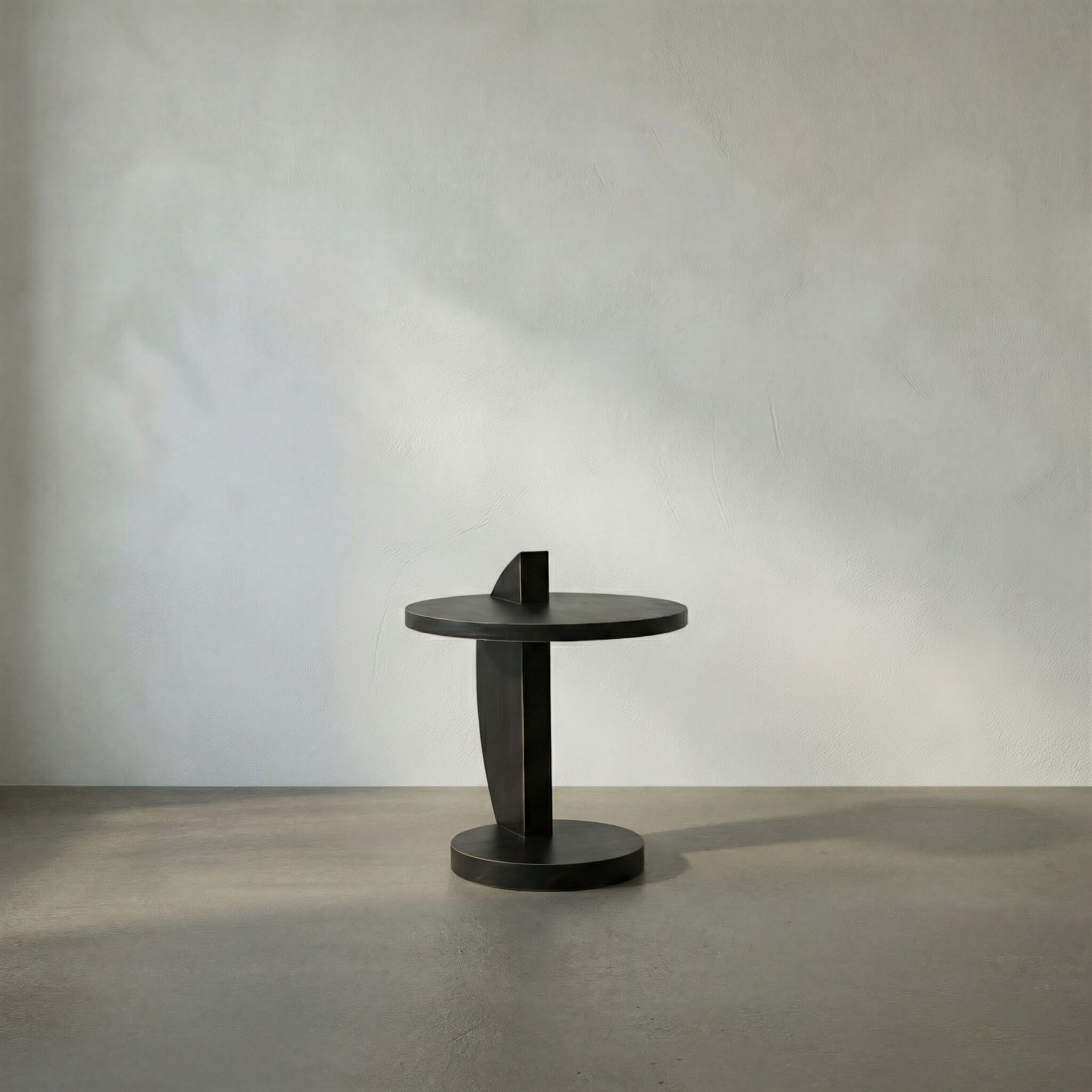 Reed 25 X 22 inch Hand Rubbed Black Side Table