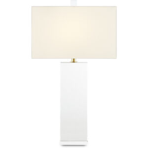 Clara 31 inch 150.00 watt Clear/Brass Table Lamp Portable Light
