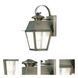 Mansfield 1 Light 12.5 inch Vintage Pewter Outdoor Wall Lantern