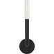 Kelly Wearstler Rousseau LED 4.5 inch Bronze ADA Single Sconce Wall Light in Seeded Glass