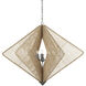 Shizen 3 Light 47 inch Hiroshi Gray Chandelier Ceiling Light, Hiroshi Koshitaka Collection