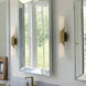 Grace LED 5 inch Textured Heritage Brass Bath Light Wall Light