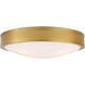 Surrey 3 Light 15 inch Satin Brass Flushmount Ceiling Light