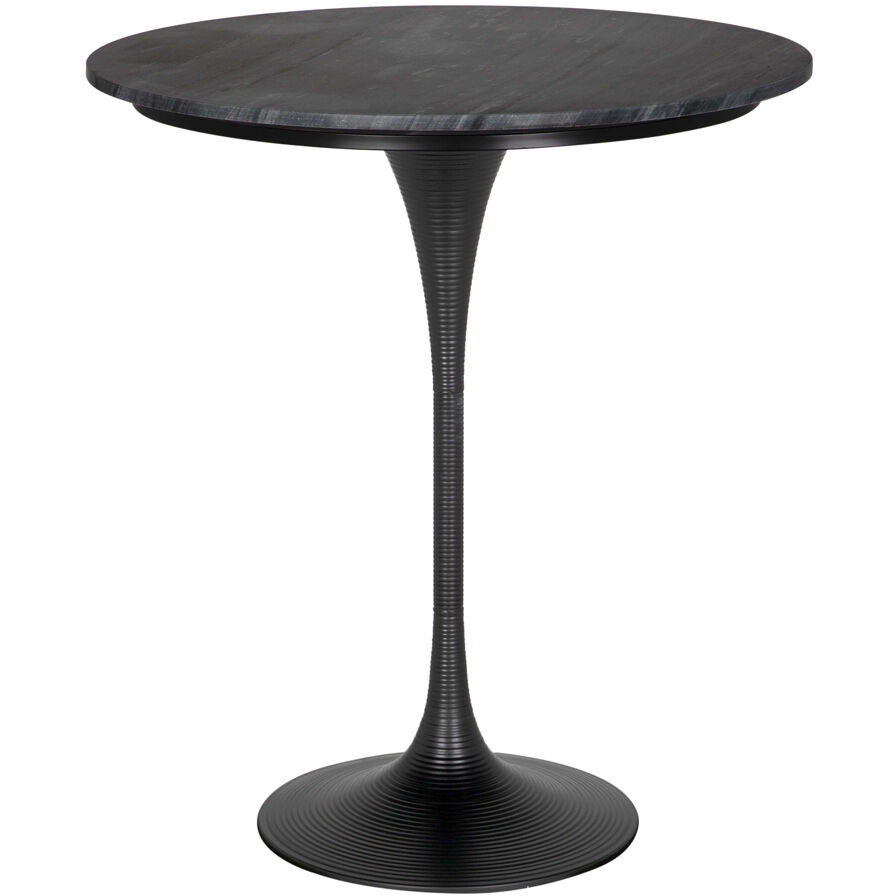 Joni Matte Black Bar Table