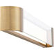 Melrose LED 32 inch Aged Brass Bath Vanity & Wall Light, dweLED