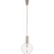 Kelly Wearstler Nye LED 13 inch Polished Nickel Globe Pendant Ceiling Light