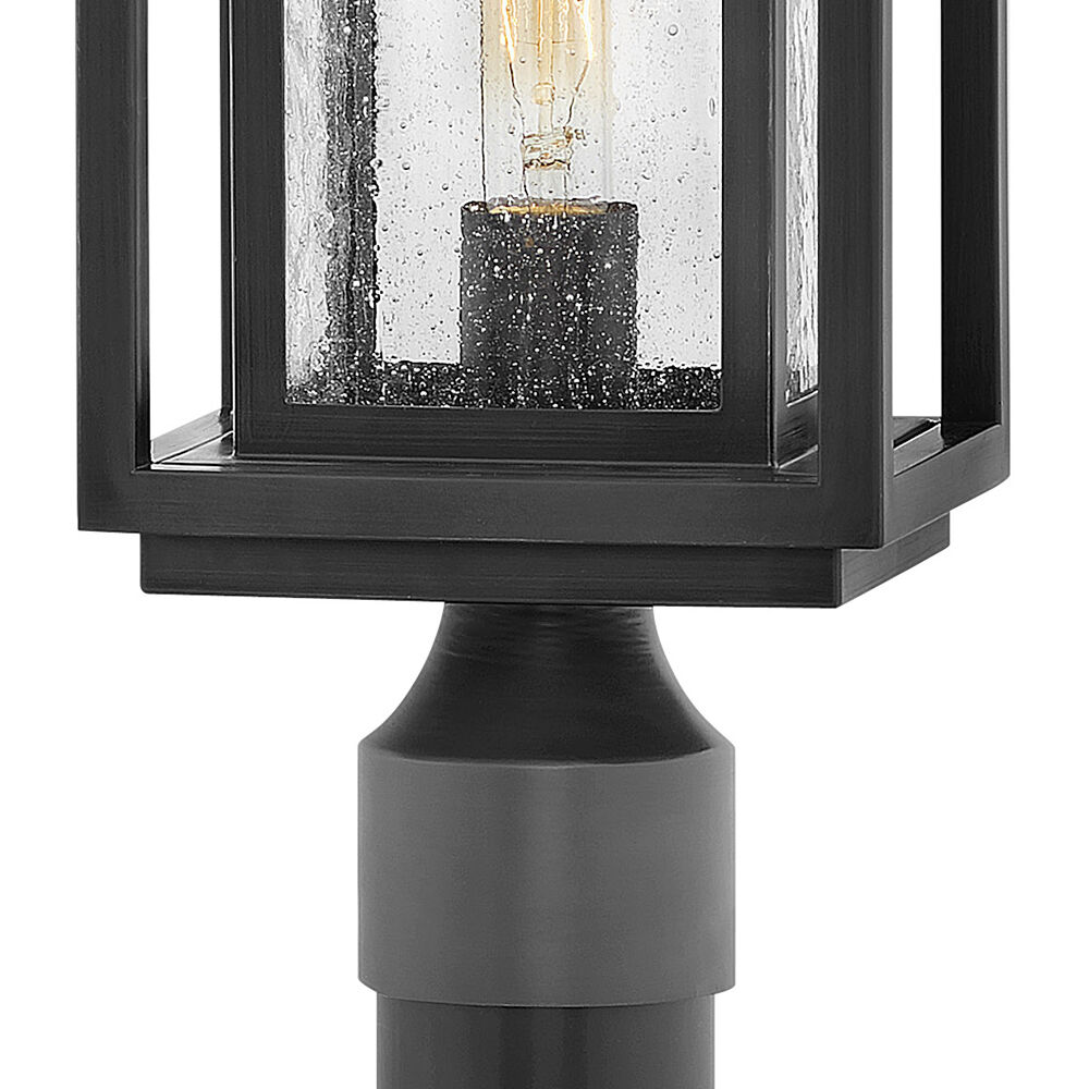 Coastal Elements Republic LED 17 inch Black Outdoor Post Mount Lantern, Estate Series