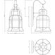 Scout 1 Light 13 inch English Bronze Outdoor Wall Lantern, Small