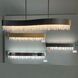 Soleil LED 48 inch Black Linear Pendant Ceiling Light, Schonbek Signature